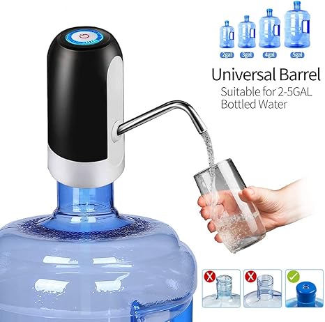 5 Gallon Water Bottle Dispenser USB Charging Automatic Drinking Water Pump Portable